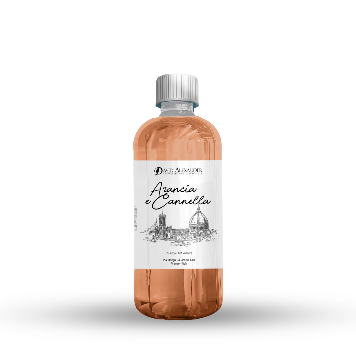 David Alexander Professional Cosmetics Rezervă Odorizant de Cameră Portocală și Scorțișoară 500 ml – Căldură și Condimente