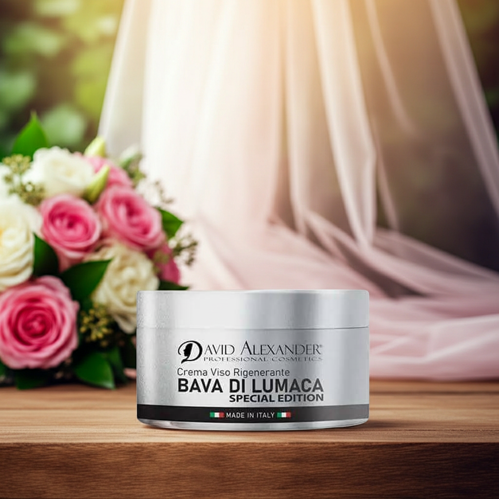 Crema Viso alla Bava di Lumaca 50 ml – Idratante, Antirughe e Antimacchia - David Alexander Professional Cosmetics