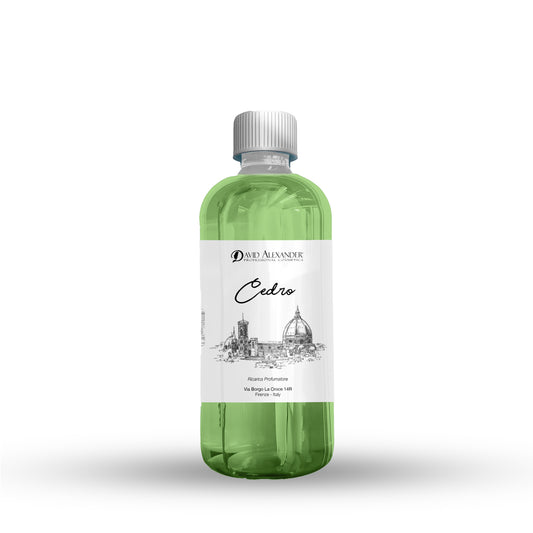David Alexander Professional Cosmetics  Rezervă Odorizant de Cameră Lemn de Cedru 500 ml – Eleganță Lemnoasă