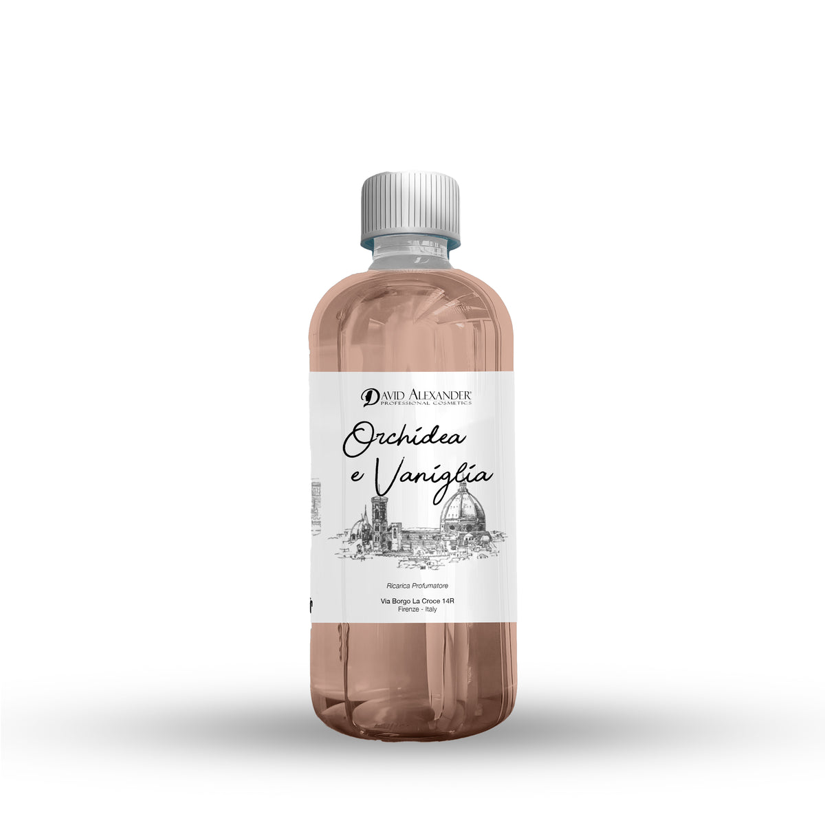 David Alexander Professional Cosmetics  Rezervă Odorizant de Cameră Orhidee și Vanilie 500 ml – Dulce, Floral, Artizanal