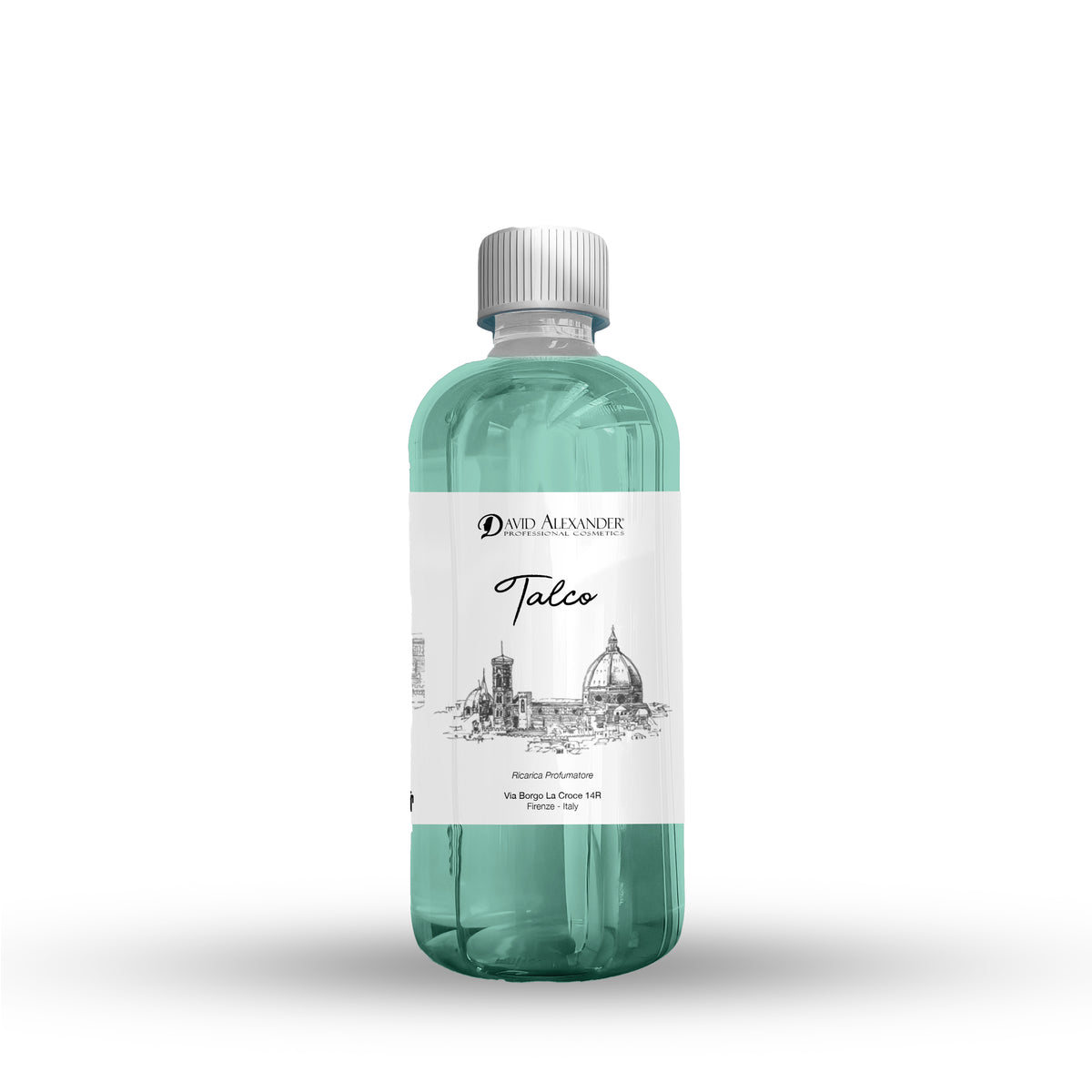 David Alexander Professional Cosmetics  Rezervă Odorizant de Cameră Talc 500 ml – Parfum Curat și Rafinat