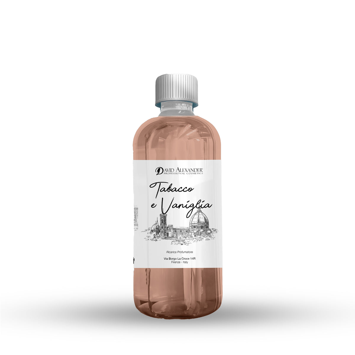 David Alexander Professional Cosmetics  Rezervă Odorizant de Cameră Tutun și Vanilie 500 ml – Cald și Rafinat