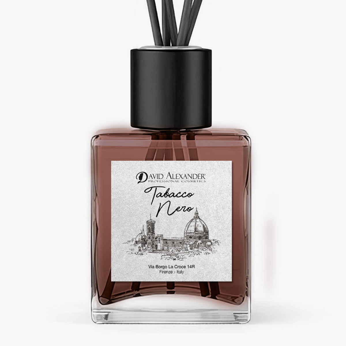 David Alexander Professional Cosmetics Odorizant de Cameră cu Bețișoare Tabac Negru – Parfum Intens și Puternic