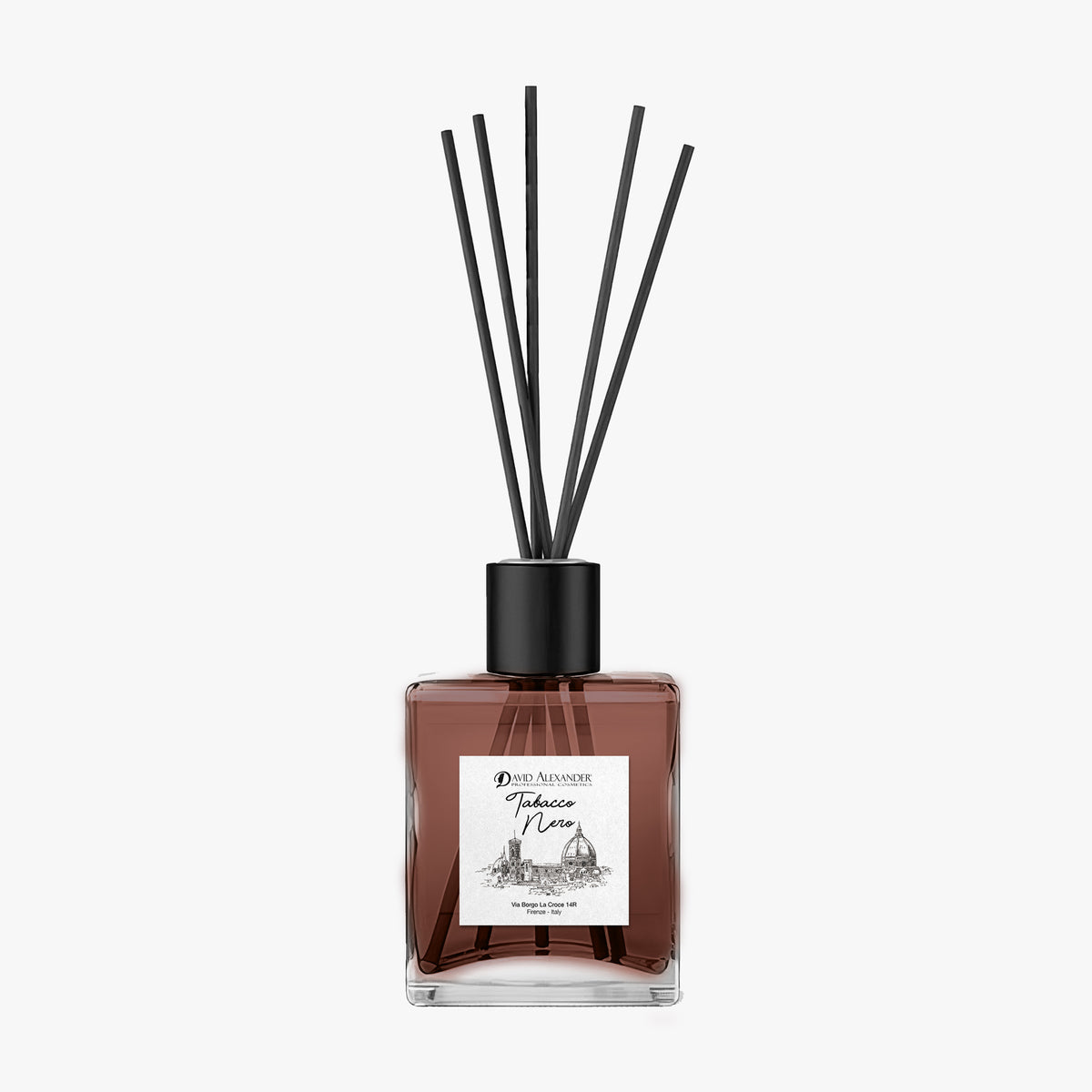 David Alexander Professional Cosmetics Odorizant de Cameră cu Bețișoare Tabac Negru – Parfum Intens și Puternic