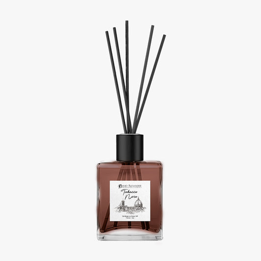 David Alexander Professional Cosmetics Odorizant de Cameră cu Bețișoare Tabac Negru – Parfum Intens și Puternic