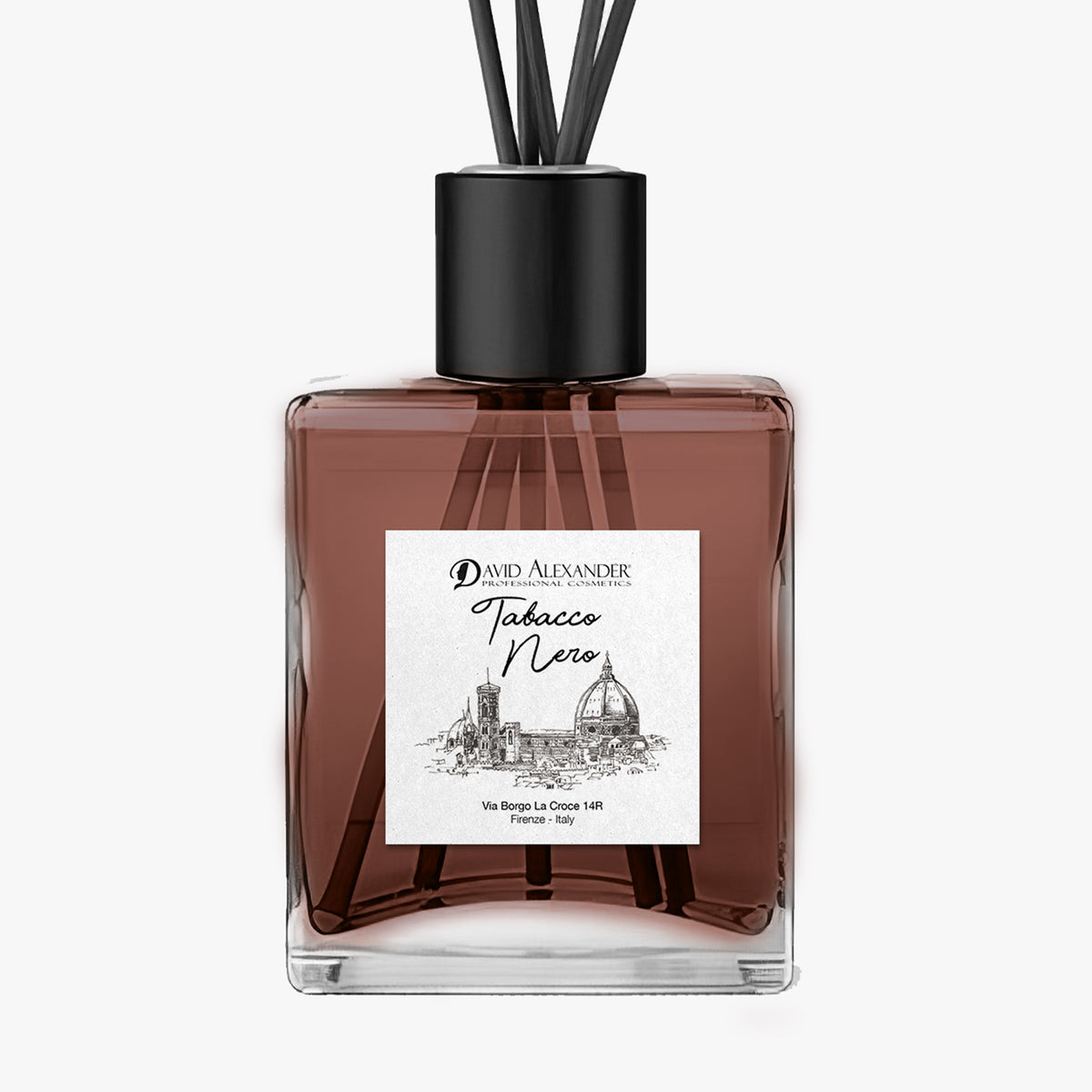 David Alexander Professional Cosmetics Odorizant de Cameră cu Bețișoare Tabac Negru – Parfum Intens și Puternic