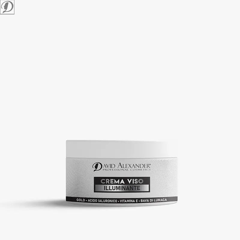 CREMA VISO ILLUMINANTE ALLA BAVA DI LUMACA ACIDO IALURONICO E ORO COLLOIDALE - david alexander skin lab