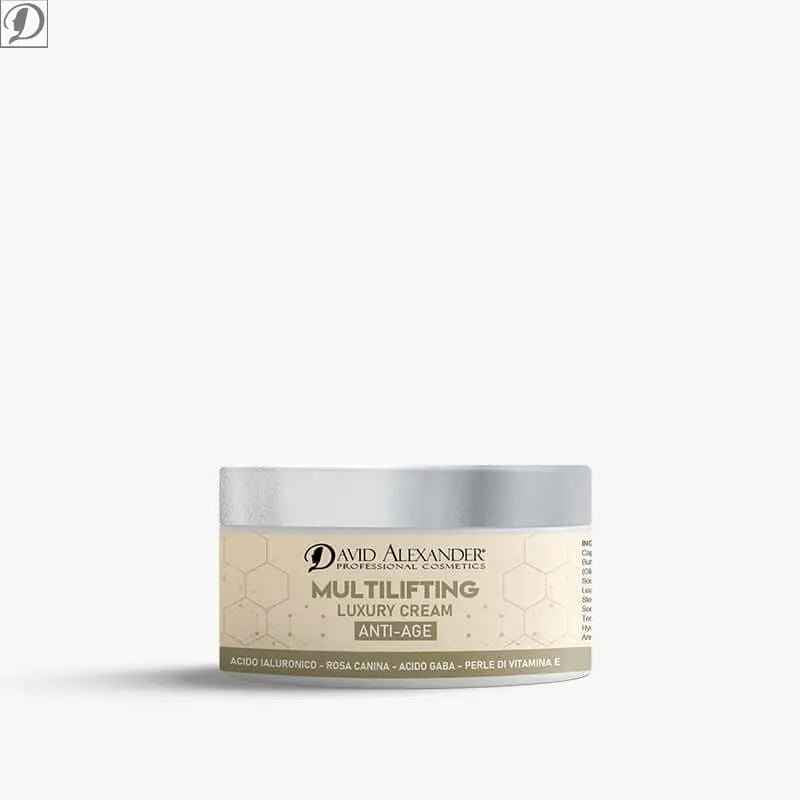 Multilifting Luxury Cream – Crema Viso Antiage con Acido Ialuronico e Peptidi - David Alexander Professional Cosmetics