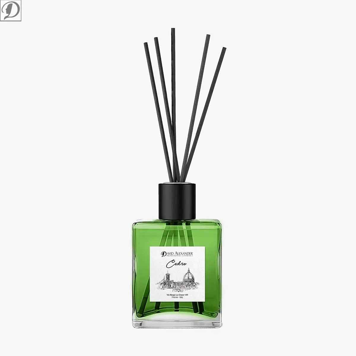 Profumatore per Ambiente al Cedro – Elegante, Legnoso e Rilassante con Bastoncini in Bambù