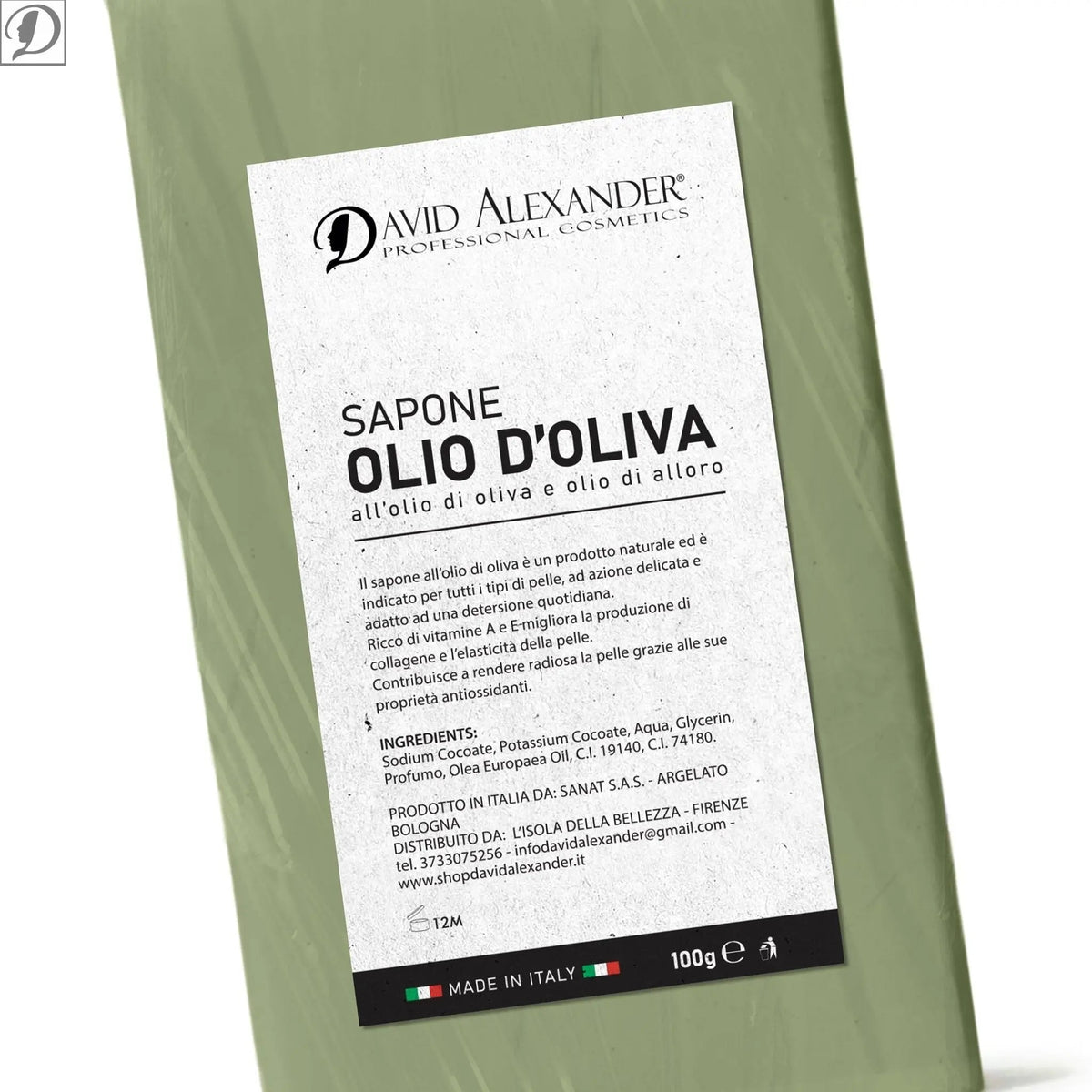 SAPONE ALL'OLIO DI OLIVA - david alexander skin lab